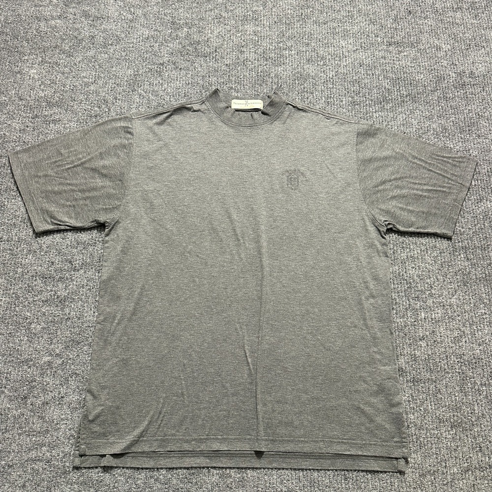 Fairway & Greene Mens Shirt L Gray Cotton Outdoor Short Sleeve Hammock Dunes